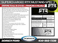 2025 Ford Mustang RTR Spec 3 Supercharged