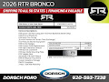2026 Ford Bronco RTR Outer Banks