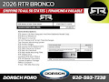 2026 Ford Bronco RTR Outer Banks
